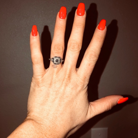 Kay Jewelers Jewelry - Black Diamond Engagement/Promise Ring